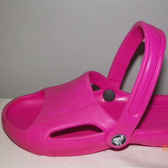 CROCS LADIES' SLIDE SANDALS WITH ADJUSTABLE STRAP SZ 6 M - Picture 2 of 3